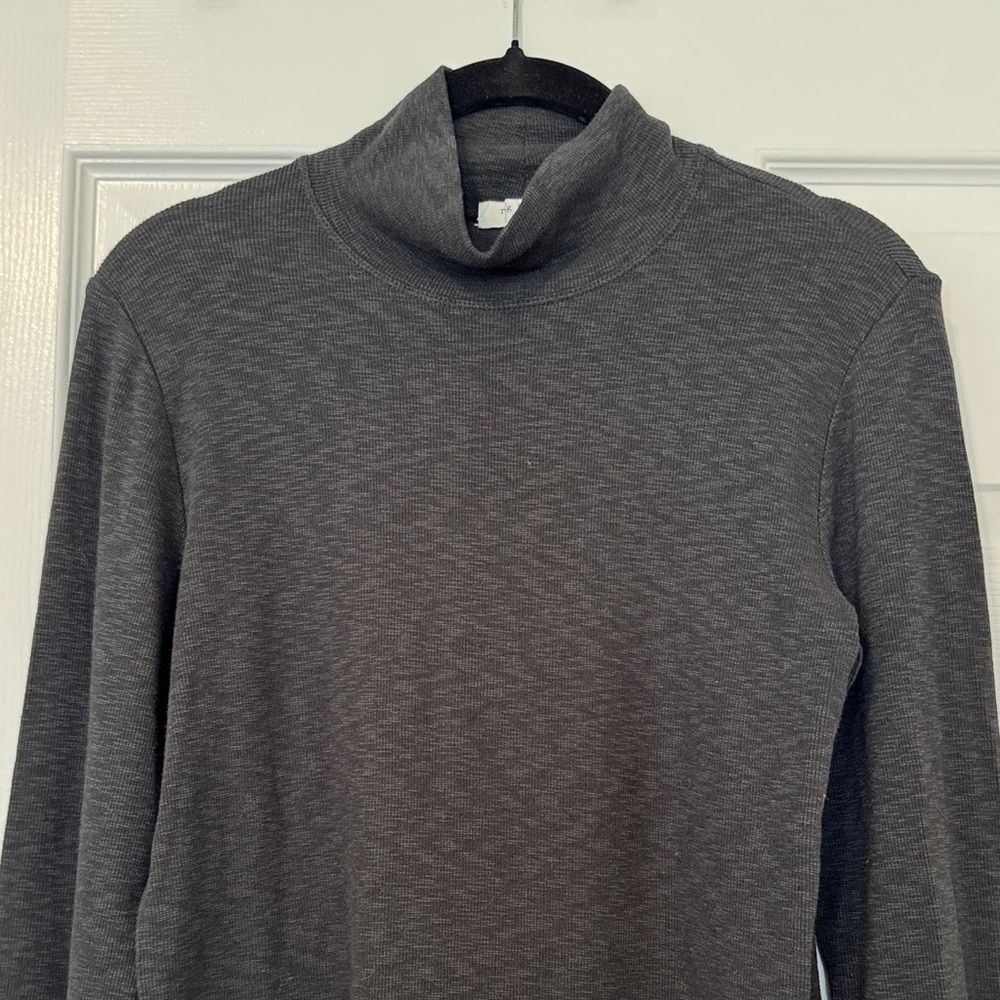 Rag & Bone Women’s Charcoal Gray Cotton/Modal Turtleneck Size Large